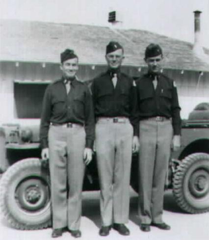 Photo: Don in center with World War II Crew